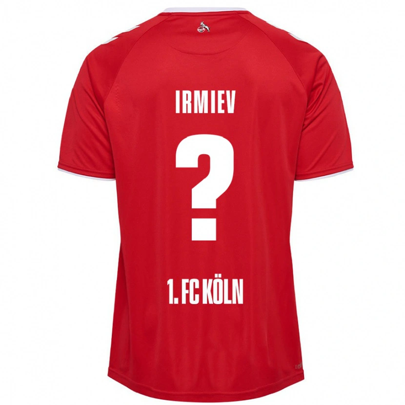 Danxen Niño Camiseta Kristiyan Irmiev #0 Rojo Blanco 2ª Equipación 2024/25 La Camisa