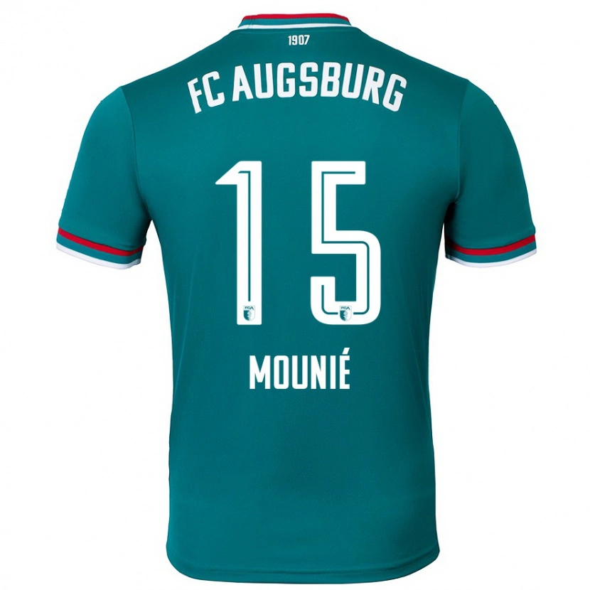 Danxen Niño Camiseta Steve Mounié #15 Verde Oscuro 2ª Equipación 2024/25 La Camisa