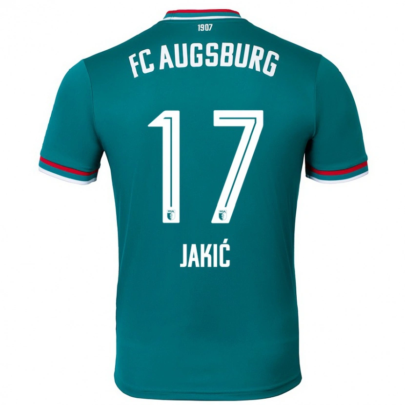 Danxen Niño Camiseta Kristijan Jakic #17 Verde Oscuro 2ª Equipación 2024/25 La Camisa