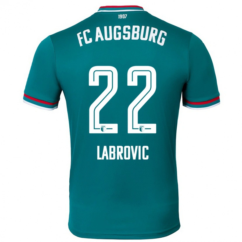 Danxen Niño Camiseta Nediljko Labrovic #22 Verde Oscuro 2ª Equipación 2024/25 La Camisa