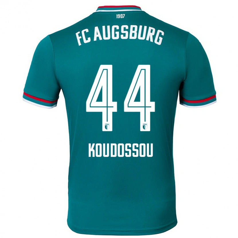 Danxen Niño Camiseta Henri Koudossou #44 Verde Oscuro 2ª Equipación 2024/25 La Camisa