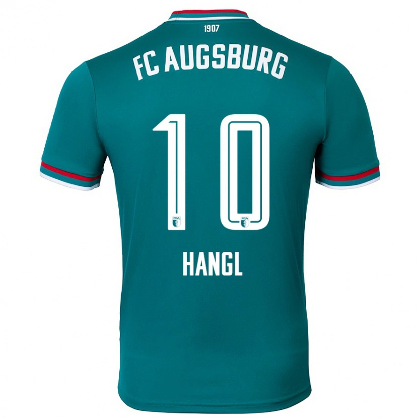 Danxen Niño Camiseta Florian Hangl #10 Verde Oscuro 2ª Equipación 2024/25 La Camisa