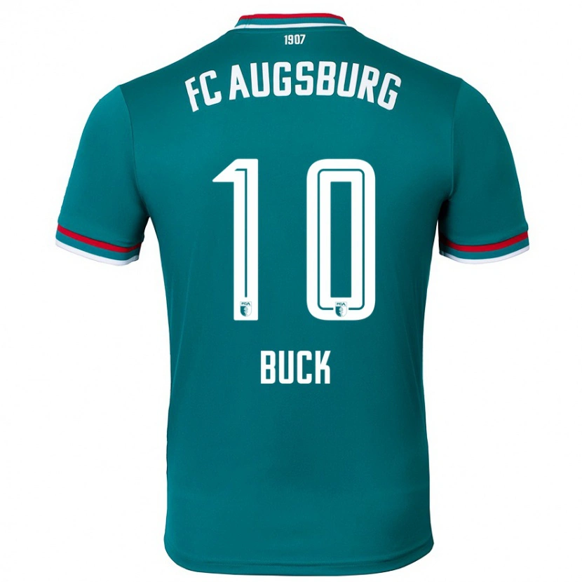 Danxen Niño Camiseta Dustin Buck #10 Verde Oscuro 2ª Equipación 2024/25 La Camisa