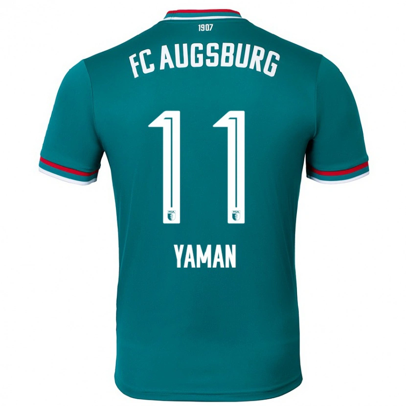 Danxen Niño Camiseta Kerim Yaman #11 Verde Oscuro 2ª Equipación 2024/25 La Camisa