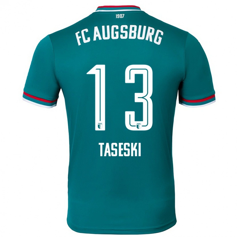 Danxen Niño Camiseta Kristijan Taseski #13 Verde Oscuro 2ª Equipación 2024/25 La Camisa