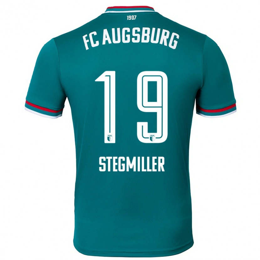 Danxen Niño Camiseta Louis Stegmiller #19 Verde Oscuro 2ª Equipación 2024/25 La Camisa