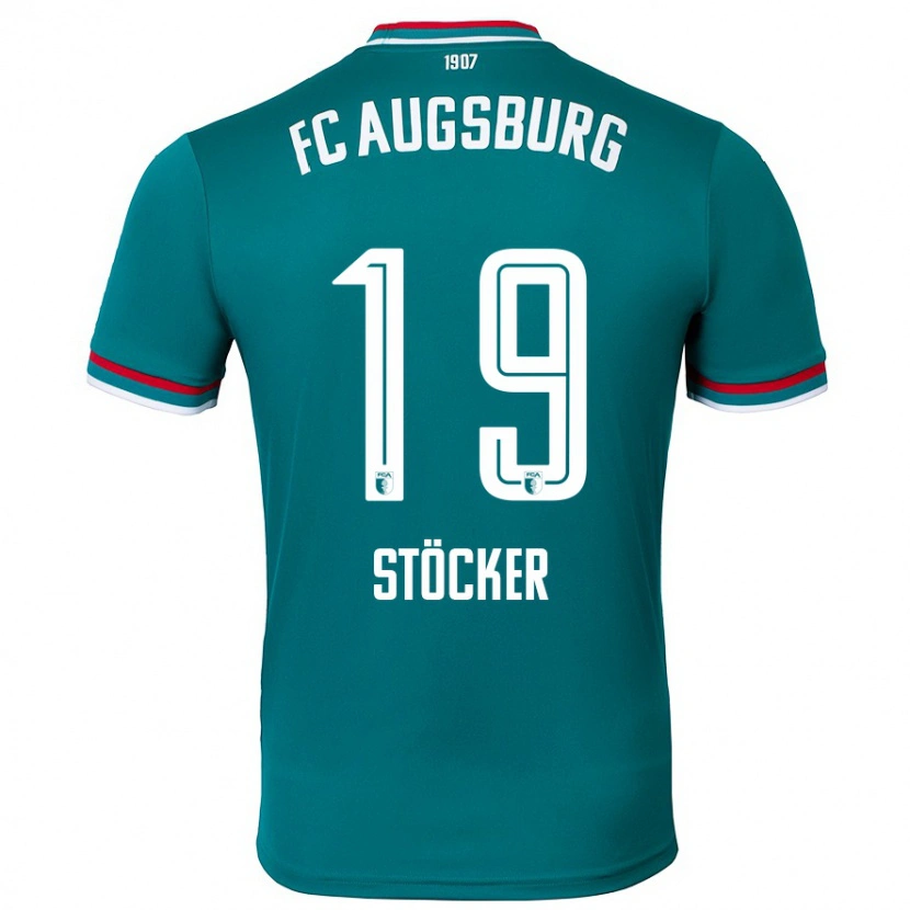 Danxen Niño Camiseta Louis Stöcker #19 Verde Oscuro 2ª Equipación 2024/25 La Camisa