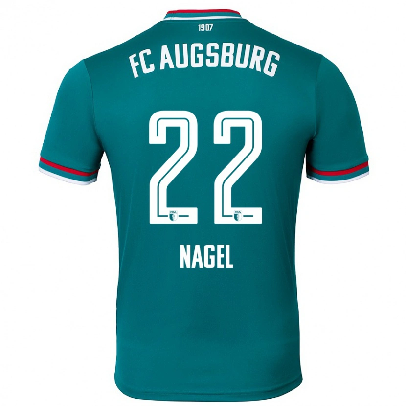 Danxen Niño Camiseta Timo Nagel #22 Verde Oscuro 2ª Equipación 2024/25 La Camisa