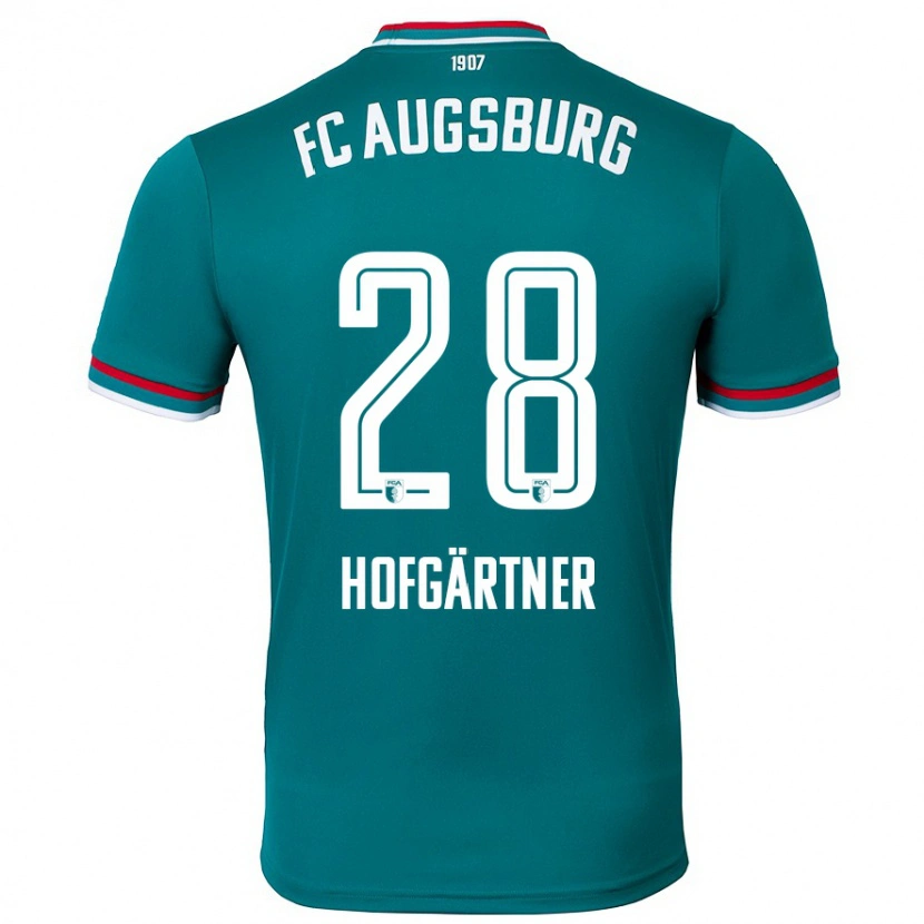 Danxen Niño Camiseta Hendrik Hofgärtner #28 Verde Oscuro 2ª Equipación 2024/25 La Camisa