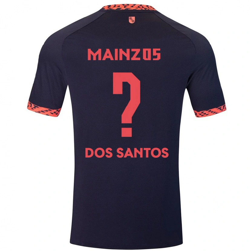 Danxen Niño Camiseta Alexandre Tavares Dos Santos #0 Azul Coral Rojo 2ª Equipación 2024/25 La Camisa