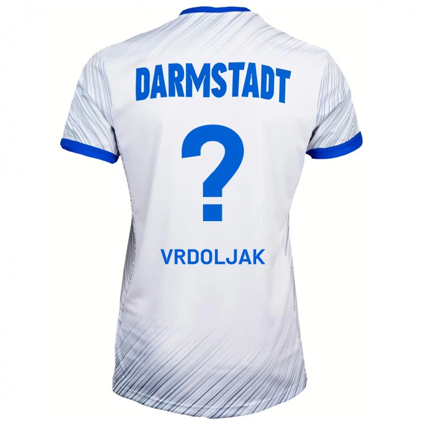 Danxen Niño Camiseta Tomislav Vrdoljak #0 Blanco Azul 2ª Equipación 2024/25 La Camisa