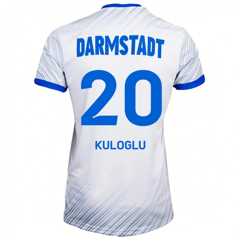 Danxen Niño Camiseta Can Kuloglu #20 Blanco Azul 2ª Equipación 2024/25 La Camisa