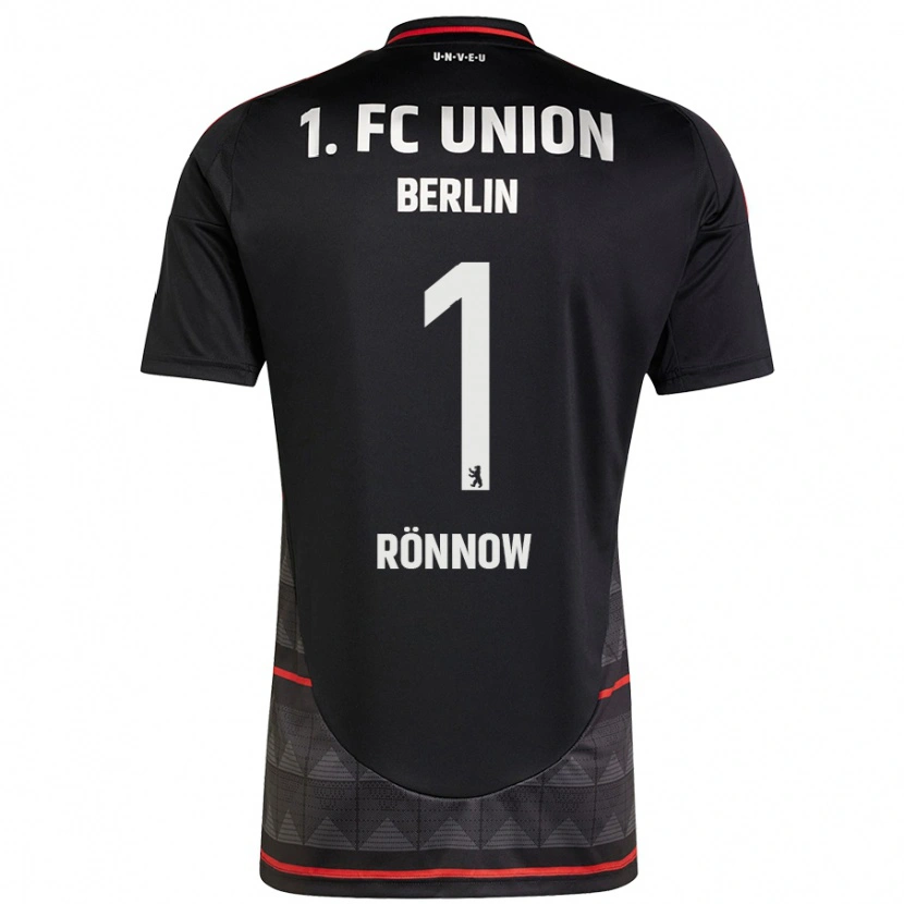 Danxen Niño Camiseta Frederik Rönnow #1 Negro 2ª Equipación 2024/25 La Camisa