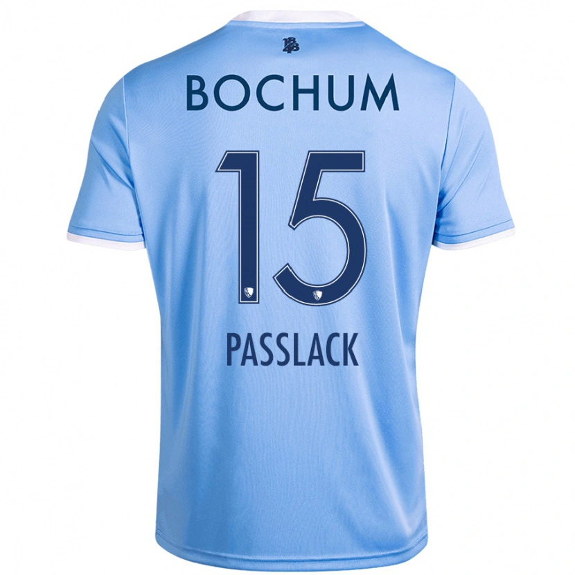 Danxen Niño Camiseta Felix Passlack #15 Azul Cielo 2ª Equipación 2024/25 La Camisa