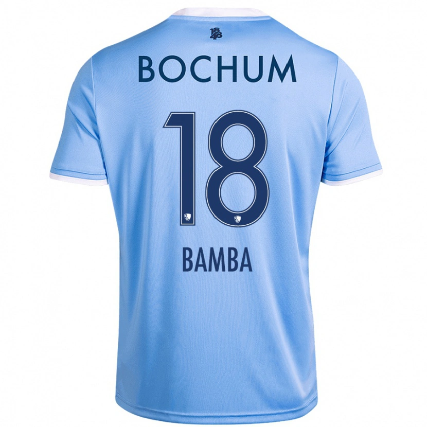 Danxen Niño Camiseta Samuel Bamba #18 Azul Cielo 2ª Equipación 2024/25 La Camisa