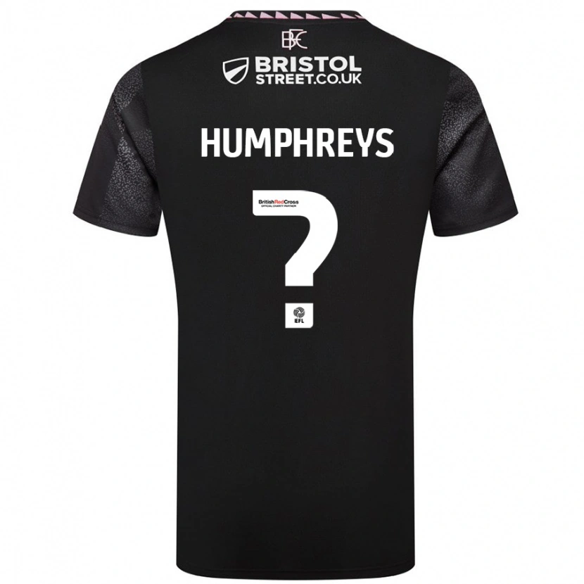 Danxen Niño Camiseta Bashir Humphreys #0 Negro 2ª Equipación 2024/25 La Camisa