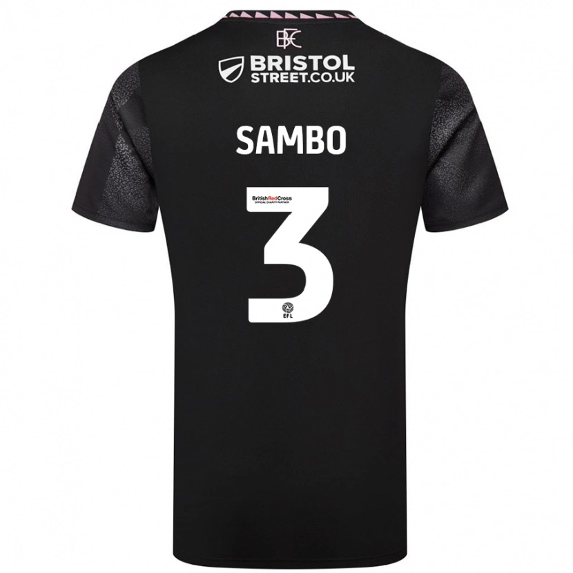 Danxen Niño Camiseta Shurandy Sambo #3 Negro 2ª Equipación 2024/25 La Camisa