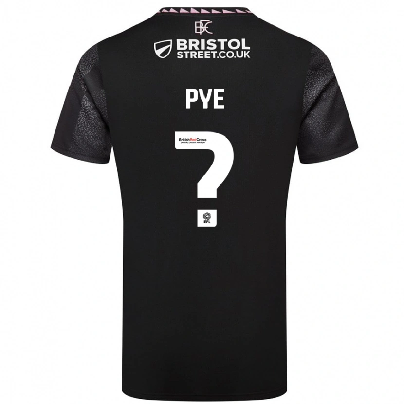 Danxen Niño Camiseta Logan Pye #0 Negro 2ª Equipación 2024/25 La Camisa