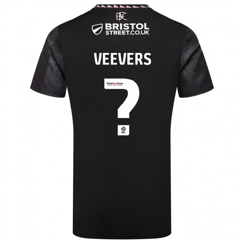 Danxen Niño Camiseta Charlie Veevers #0 Negro 2ª Equipación 2024/25 La Camisa