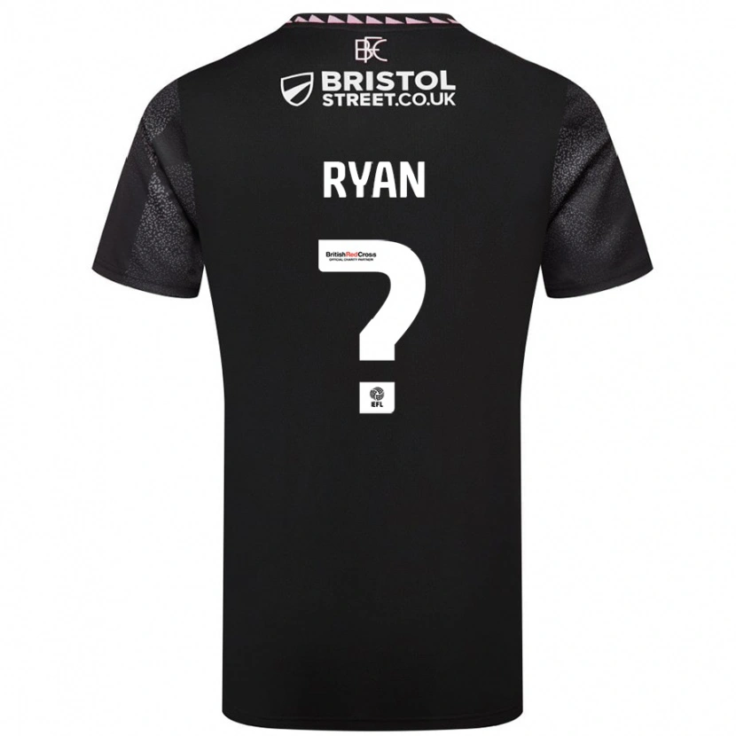 Danxen Niño Camiseta Kamarni Ryan #0 Negro 2ª Equipación 2024/25 La Camisa