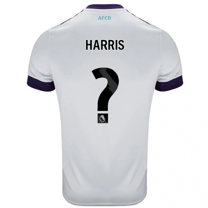 Danxen Niño Camiseta Archie Harris #0 Blanco Verde Púrpura 2ª Equipación 2024/25 La Camisa