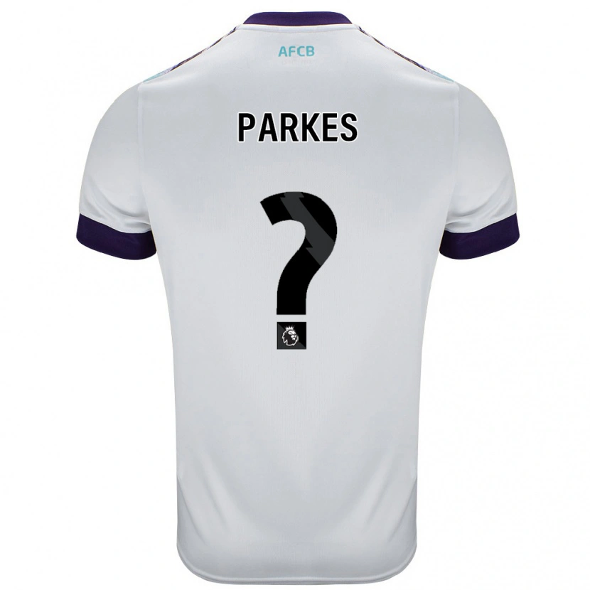 Danxen Niño Camiseta Sonny Parkes #0 Blanco Verde Púrpura 2ª Equipación 2024/25 La Camisa