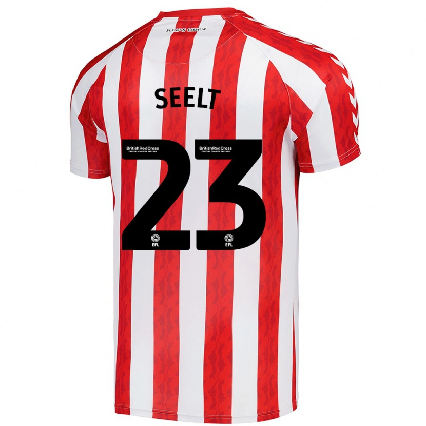 Danxen Hombre Camiseta Jenson Seelt #23 Rojo Blanco 1ª Equipación 2024/25 La Camisa