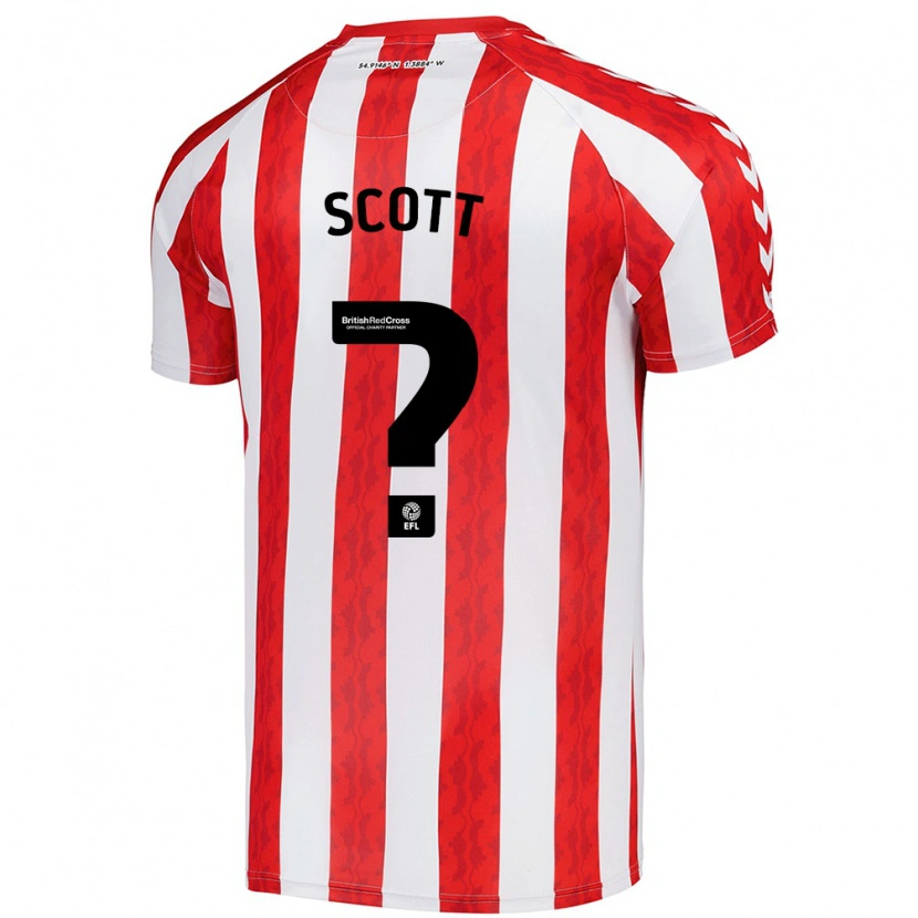 Danxen Hombre Camiseta Felix Scott #0 Rojo Blanco 1ª Equipación 2024/25 La Camisa