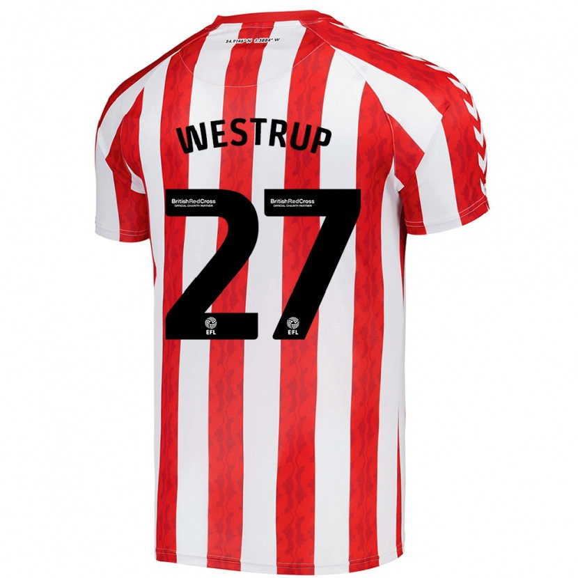 Danxen Hombre Camiseta Brianna Westrup #27 Rojo Blanco 1ª Equipación 2024/25 La Camisa