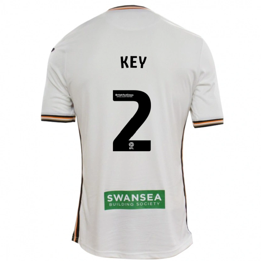 Danxen Hombre Camiseta Josh Key #2 Blanco 1ª Equipación 2024/25 La Camisa