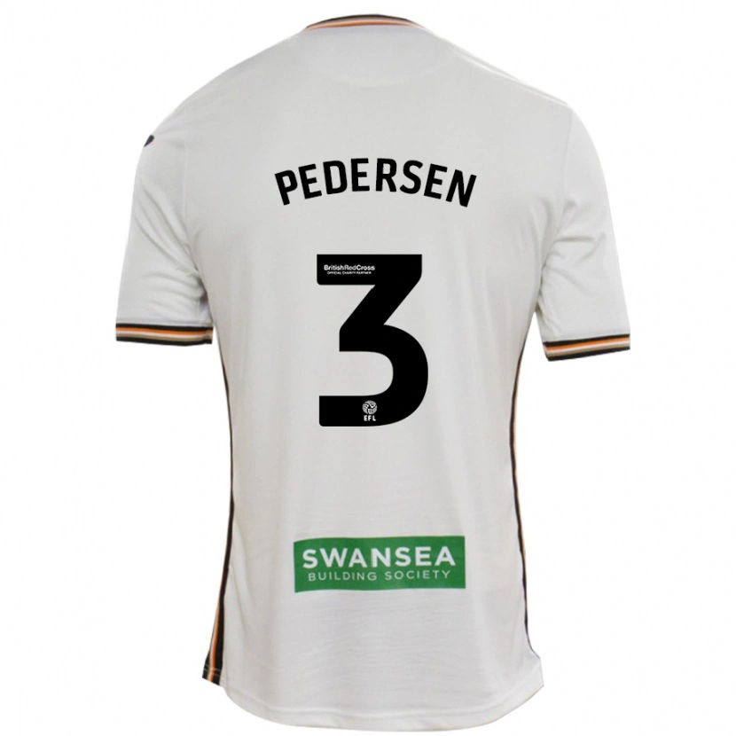 Danxen Hombre Camiseta Kristian Pedersen #3 Blanco 1ª Equipación 2024/25 La Camisa