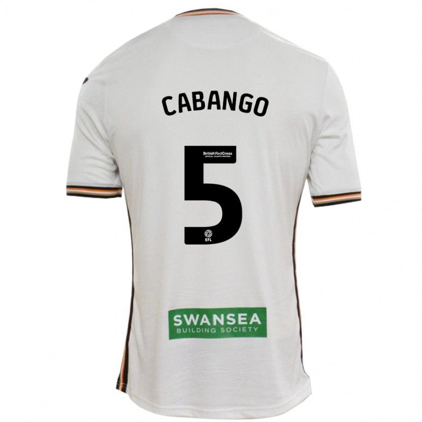 Danxen Hombre Camiseta Ben Cabango #5 Blanco 1ª Equipación 2024/25 La Camisa