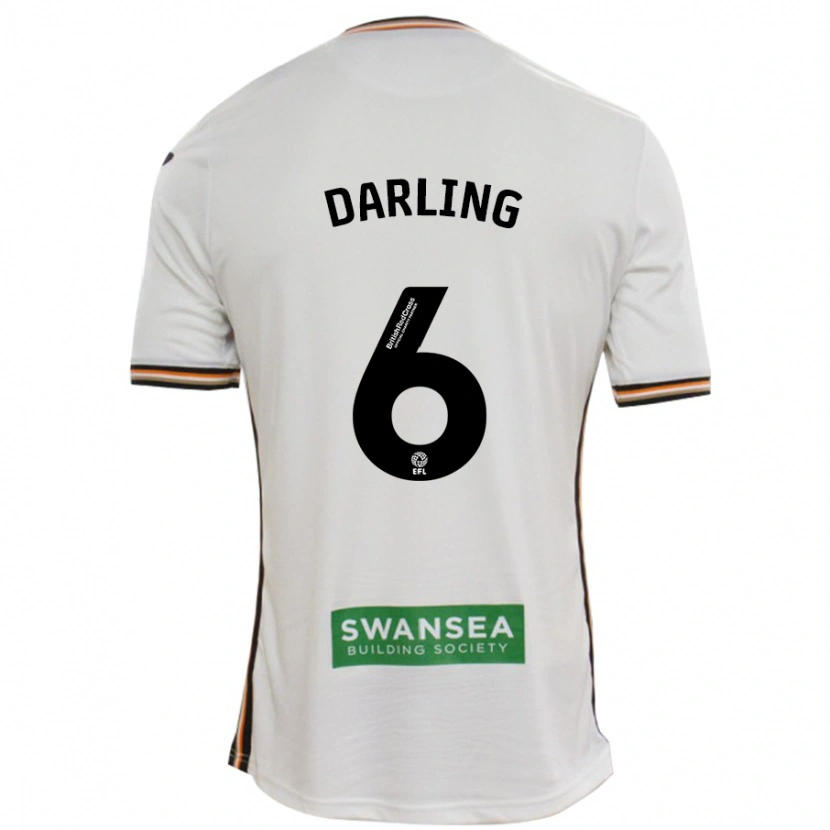 Danxen Hombre Camiseta Harry Darling #6 Blanco 1ª Equipación 2024/25 La Camisa