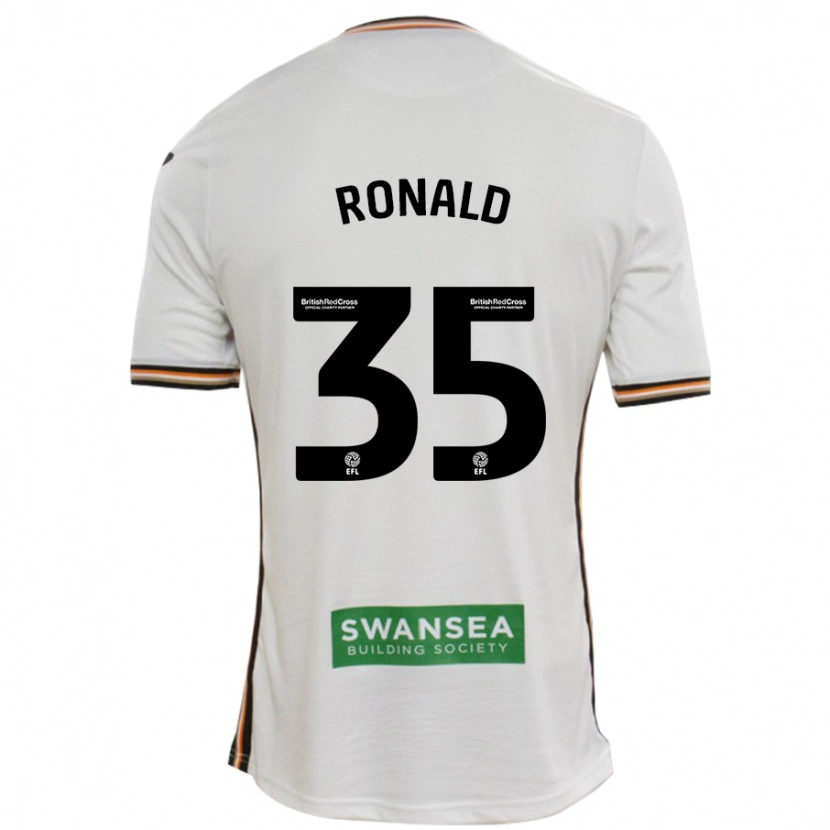 Danxen Hombre Camiseta Ronald #35 Blanco 1ª Equipación 2024/25 La Camisa