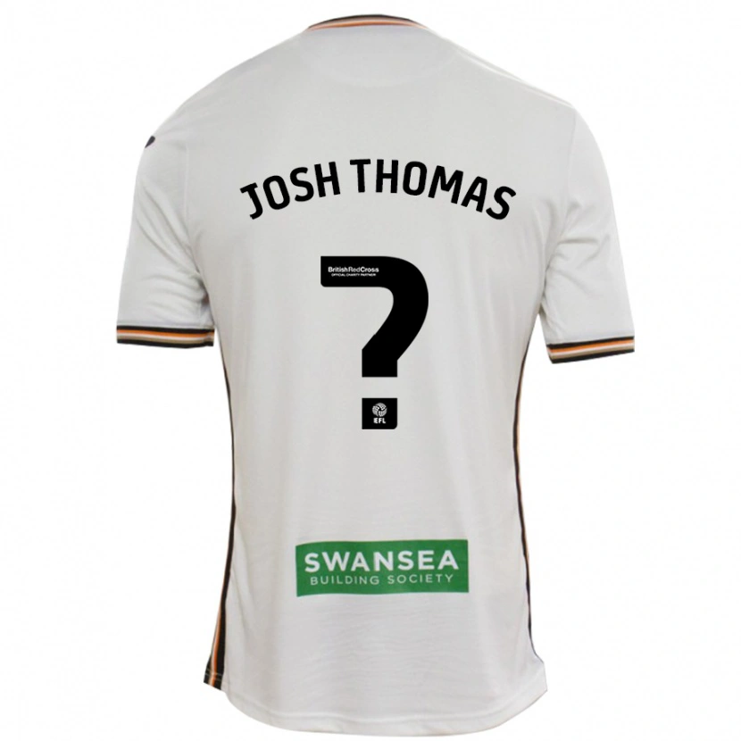 Danxen Hombre Camiseta Josh Thomas #0 Blanco 1ª Equipación 2024/25 La Camisa