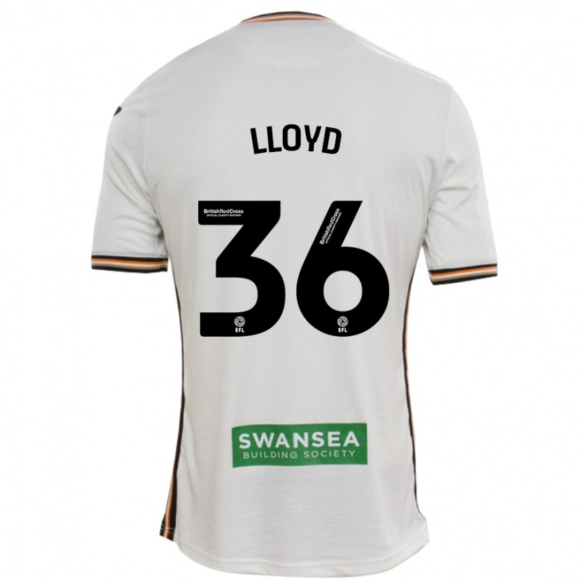 Danxen Hombre Camiseta Ben Lloyd #36 Blanco 1ª Equipación 2024/25 La Camisa