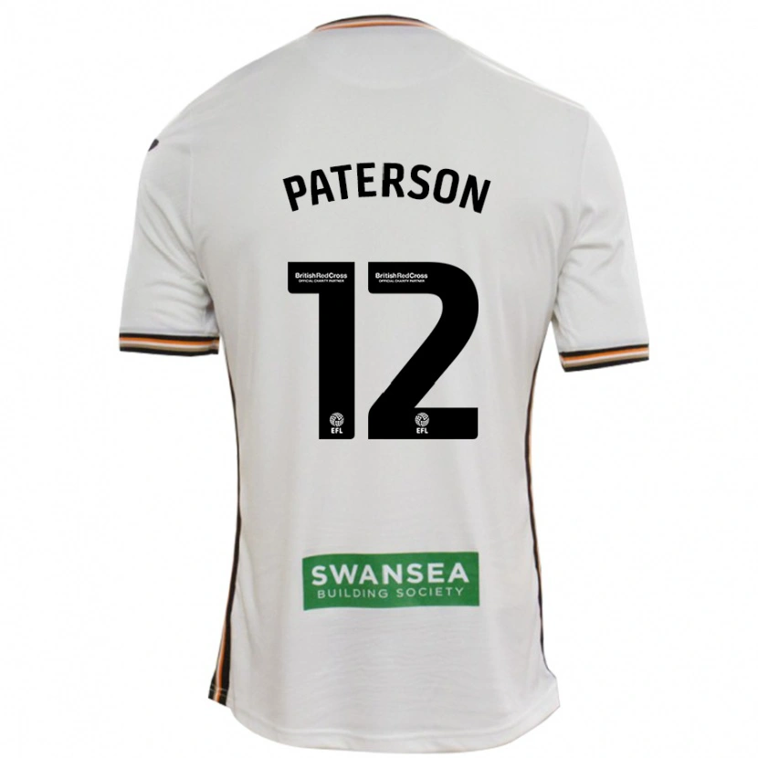 Danxen Hombre Camiseta Jamie Paterson #12 Blanco 1ª Equipación 2024/25 La Camisa