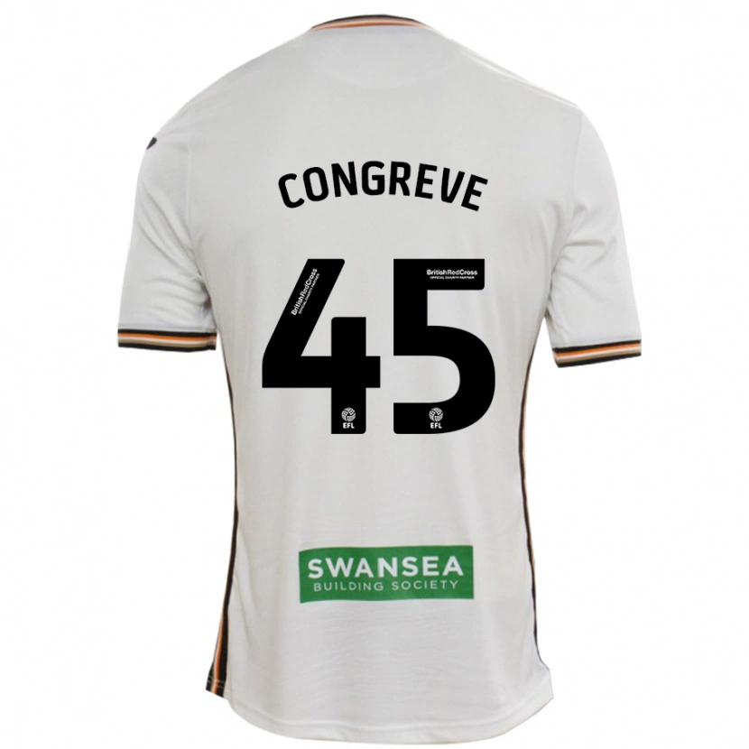 Danxen Hombre Camiseta Cameron Congreve #45 Blanco 1ª Equipación 2024/25 La Camisa