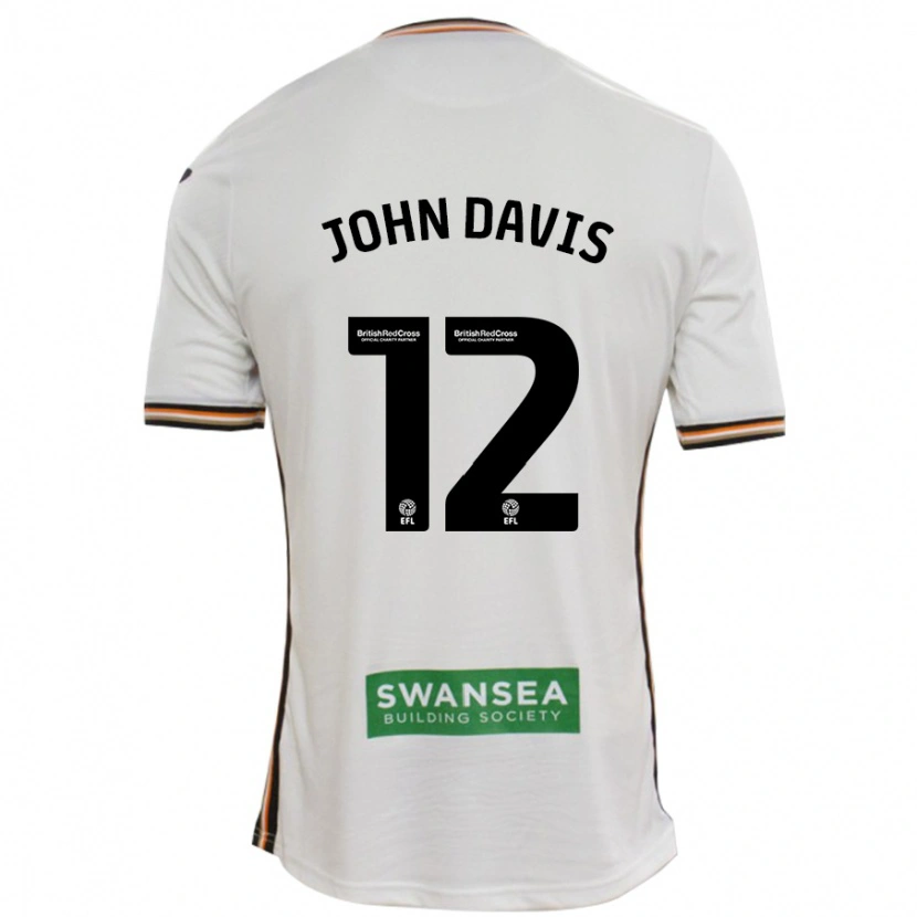 Danxen Hombre Camiseta Stacey John-Davis #12 Blanco 1ª Equipación 2024/25 La Camisa