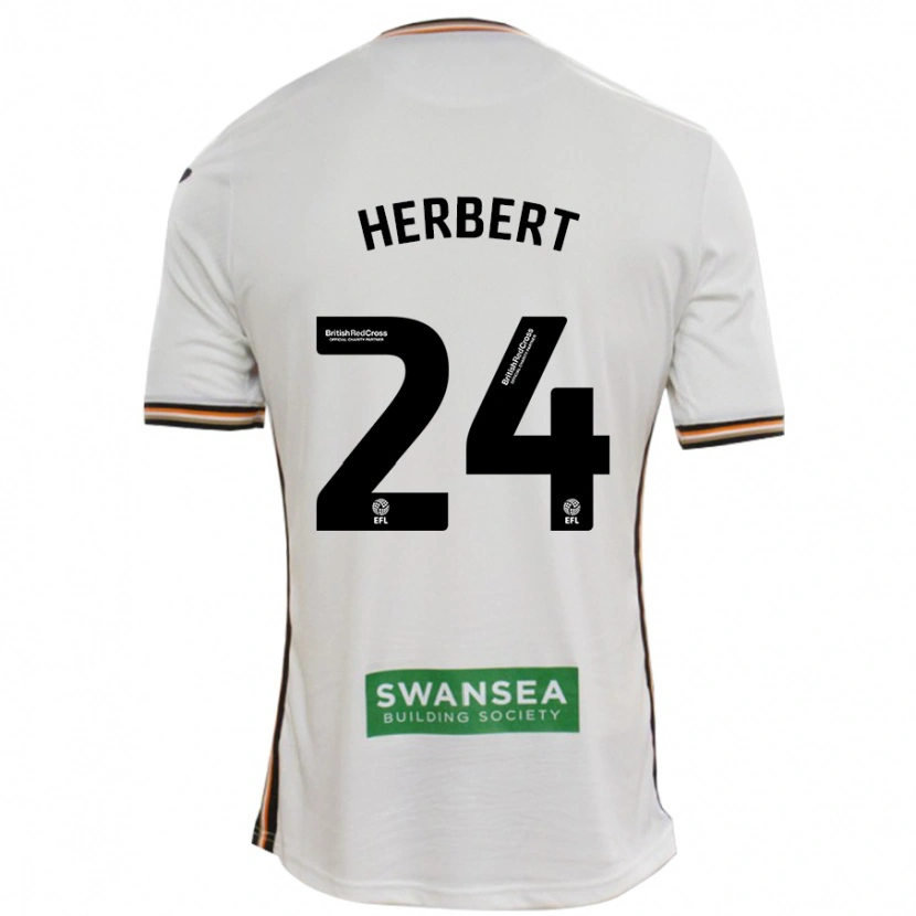 Danxen Hombre Camiseta Chelsea Herbert #24 Blanco 1ª Equipación 2024/25 La Camisa