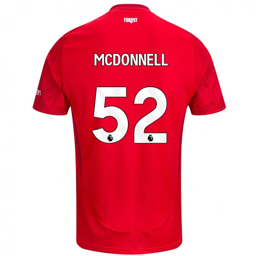 Danxen Hombre Camiseta Jamie Mcdonnell #52 Rojo Blanco 1ª Equipación 2024/25 La Camisa