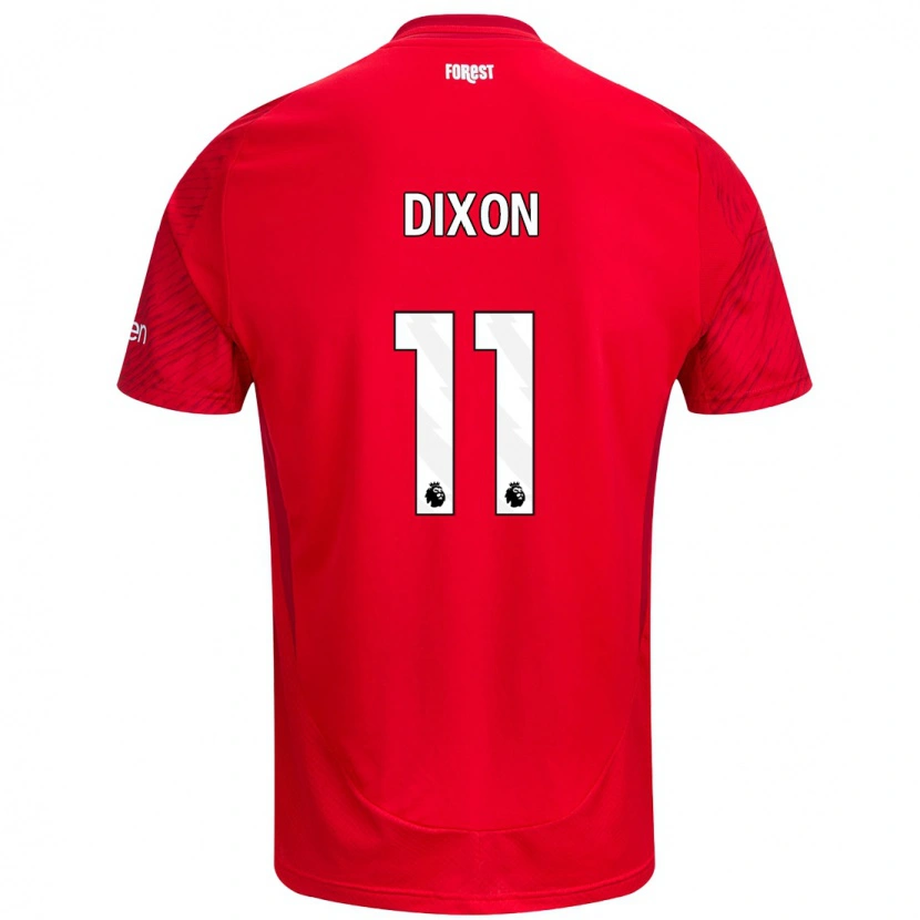 Danxen Hombre Camiseta Chloe Dixon #11 Rojo Blanco 1ª Equipación 2024/25 La Camisa