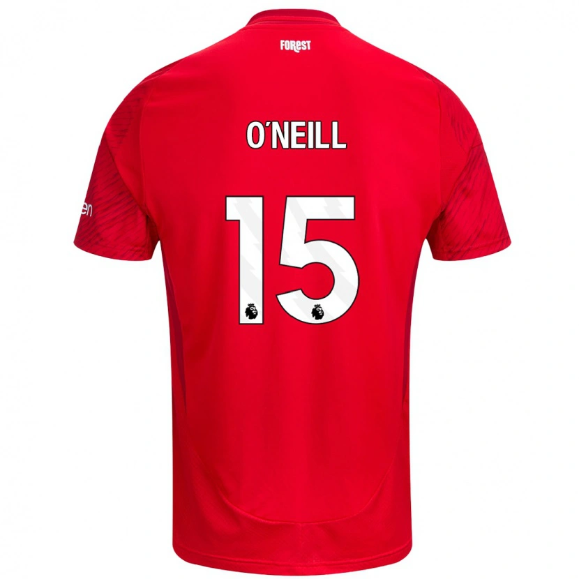 Danxen Hombre Camiseta Laura-Jayne O'neill #15 Rojo Blanco 1ª Equipación 2024/25 La Camisa