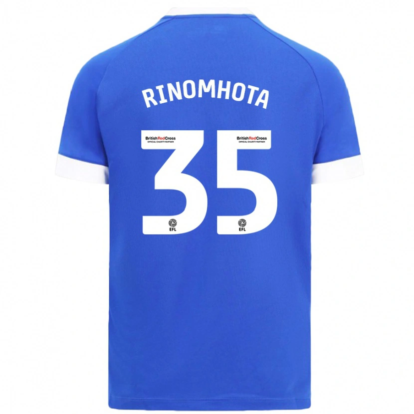 Danxen Hombre Camiseta Andy Rinomhota #35 Azul Cielo 1ª Equipación 2024/25 La Camisa