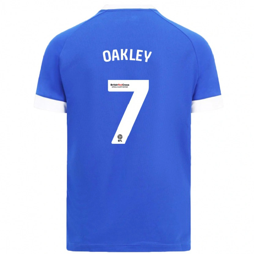 Danxen Hombre Camiseta Rhianne Oakley #7 Azul Cielo 1ª Equipación 2024/25 La Camisa