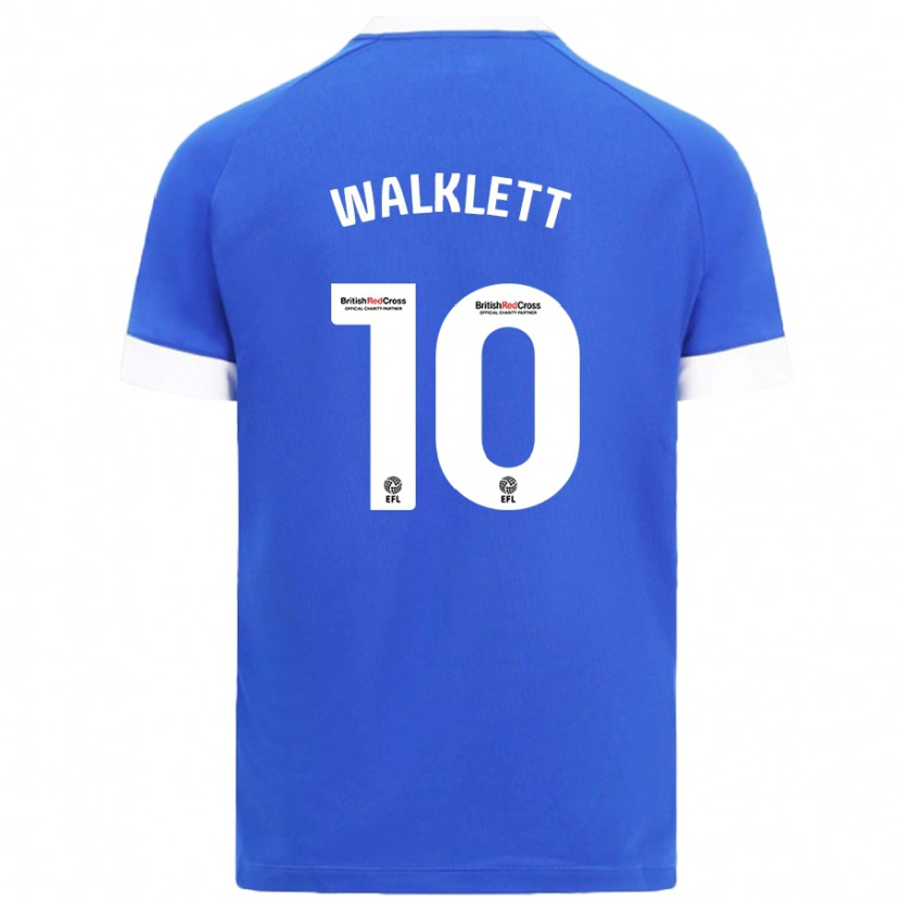 Danxen Hombre Camiseta Kerry Walklett #10 Azul Cielo 1ª Equipación 2024/25 La Camisa