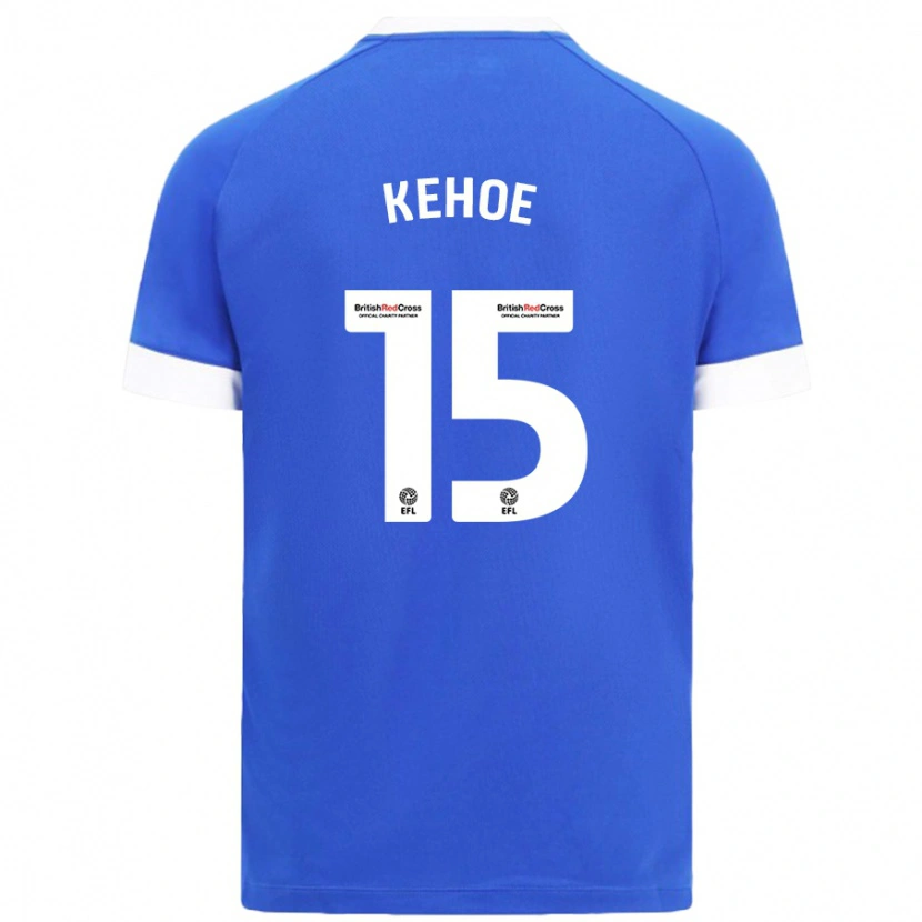 Danxen Hombre Camiseta Molly Kehoe #15 Azul Cielo 1ª Equipación 2024/25 La Camisa