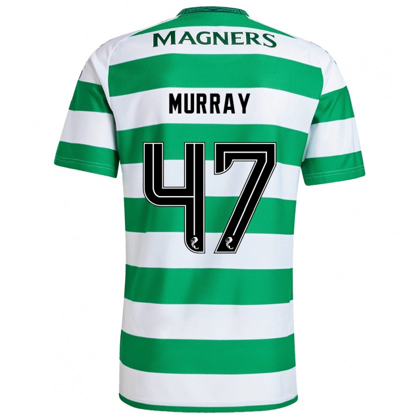 Danxen Hombre Camiseta Dane Murray #47 Verde Blanco 1ª Equipación 2024/25 La Camisa