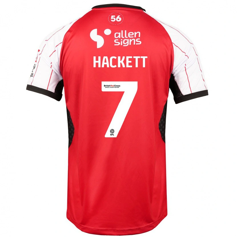 Danxen Hombre Camiseta Reeco Hackett #7 Blanco 1ª Equipación 2024/25 La Camisa