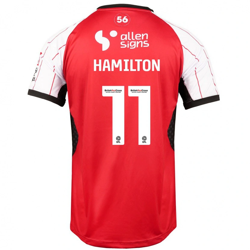 Danxen Hombre Camiseta Ethan Hamilton #11 Blanco 1ª Equipación 2024/25 La Camisa